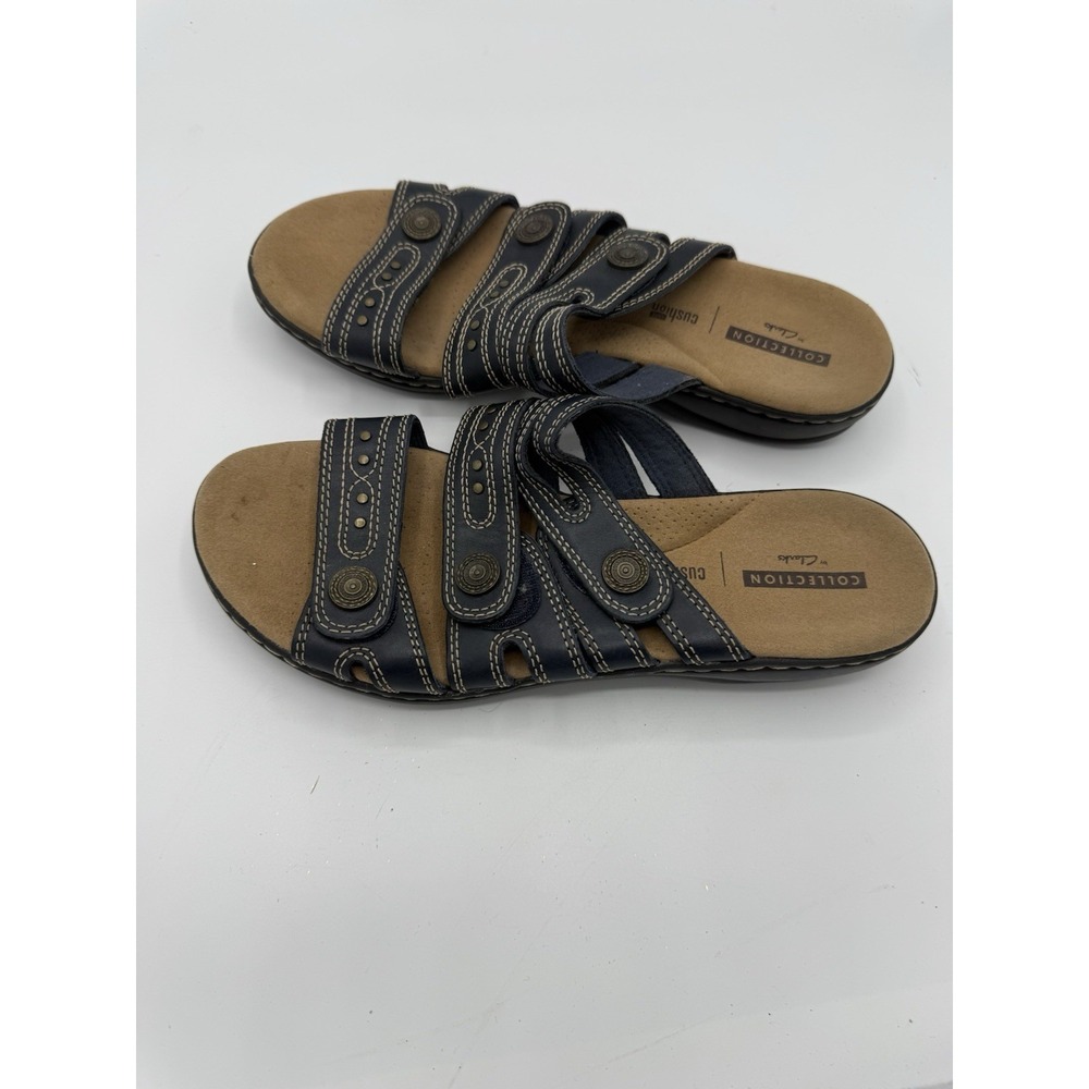 Clarks Leisa Cacti Q Sandals Women's 8 Leather Casual Beach Vacation Resort - Picture 4 of 6